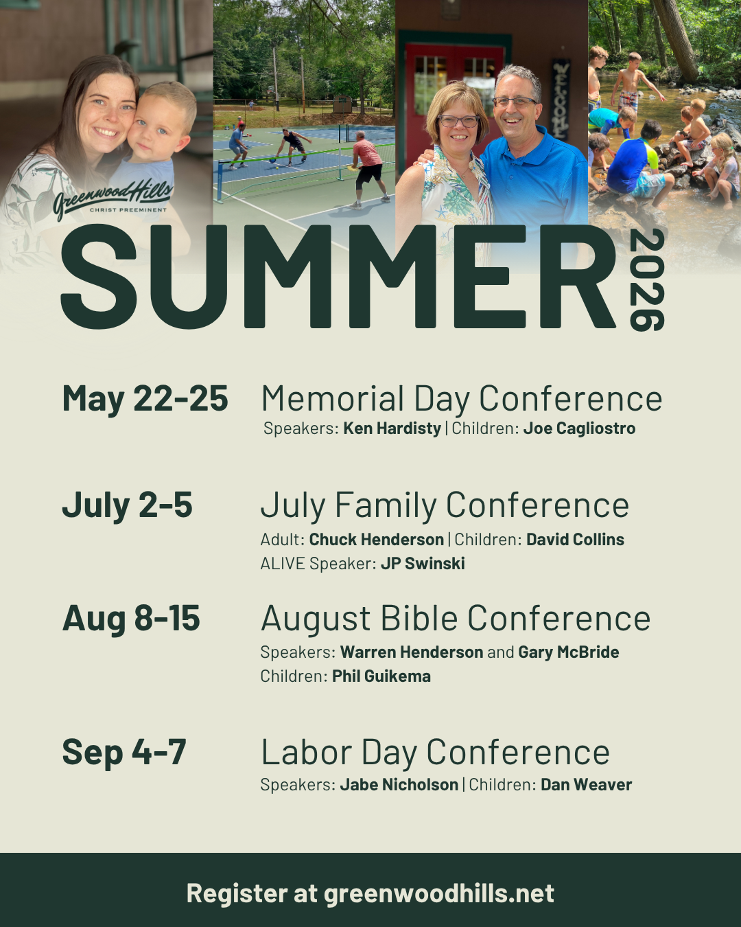 2026 Family Conferences 2026 Family Conferences